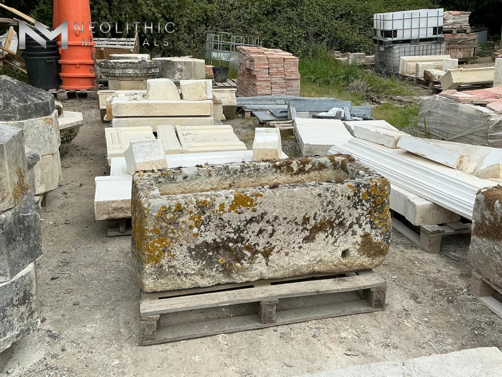 French Antique Limestone Trough - Image 2