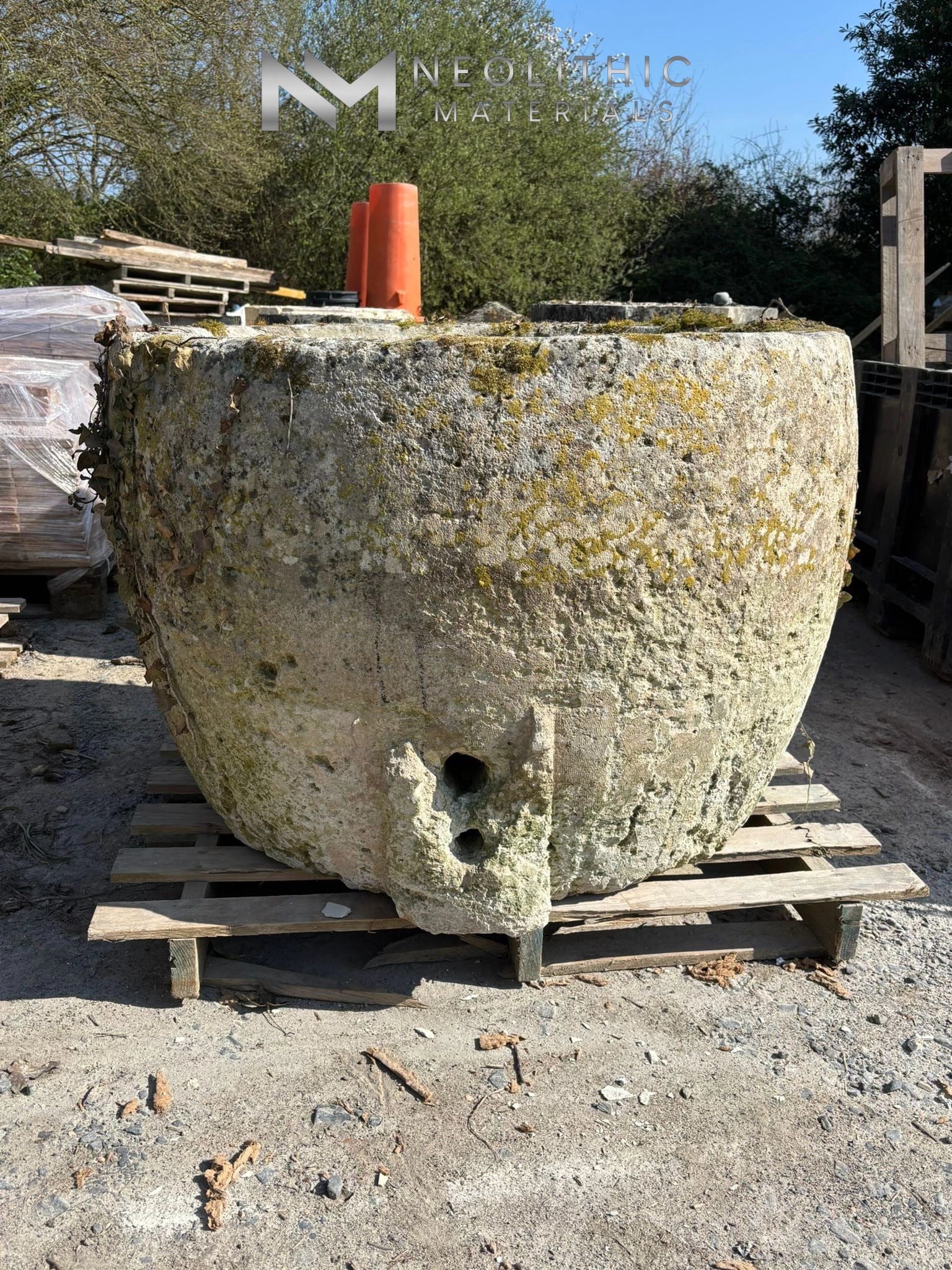 French Antique Limestone Trough - Image 1