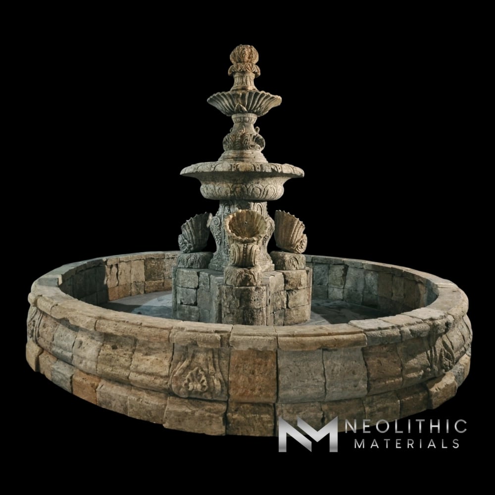 Reclaimed Limestone Fountain