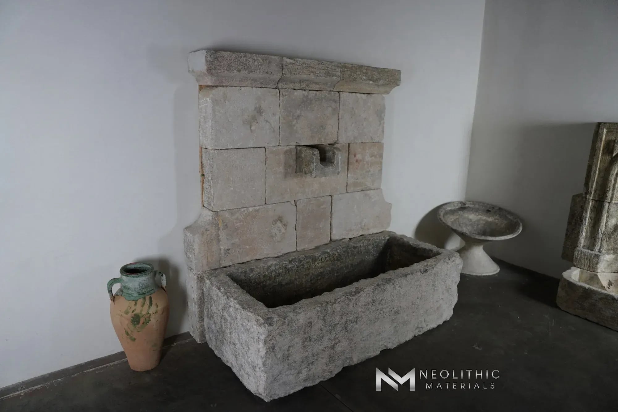 Reclaimed Limestone Fountain - Image 9