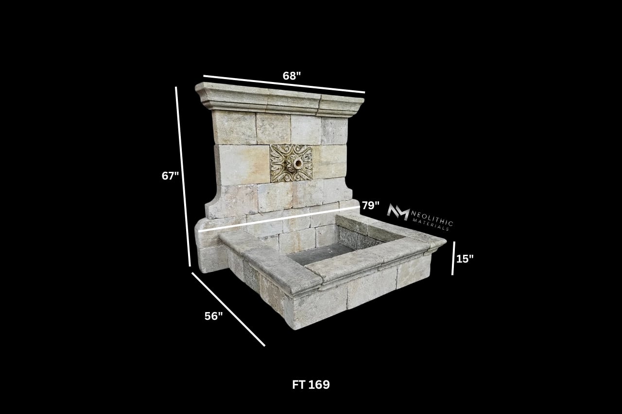 Reclaimed Limestone Fountain - Image 2