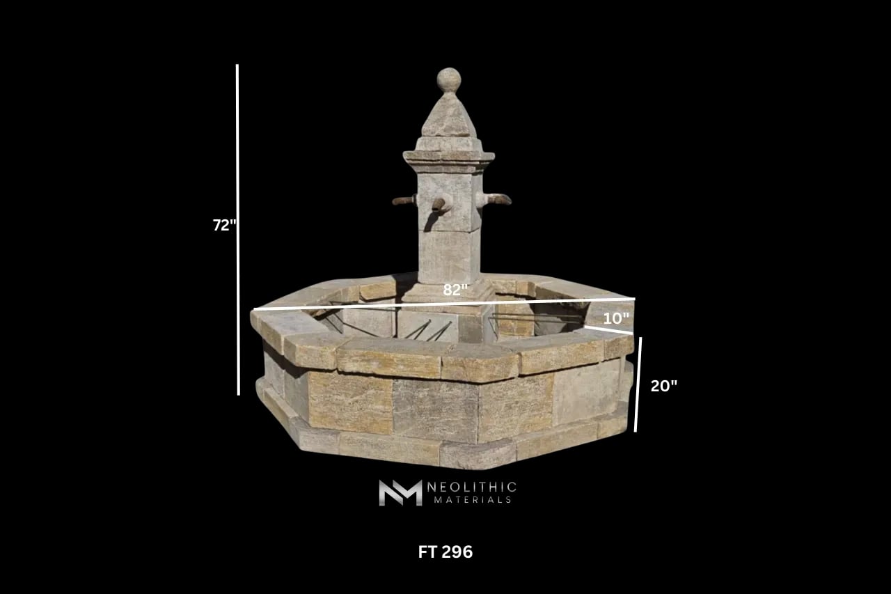 Reclaimed Limestone Fountain - Image 2