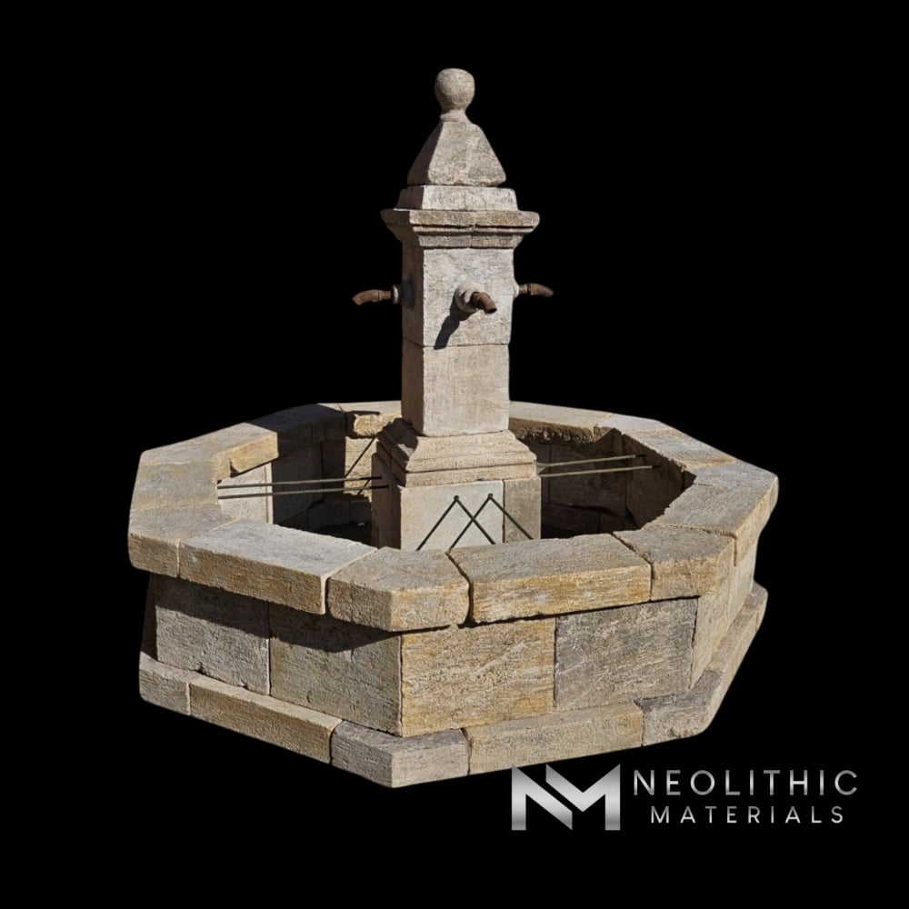 Reclaimed Limestone Fountain