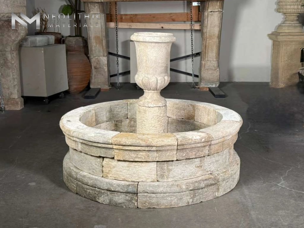 Reclaimed Limestone Fountain - Image 3