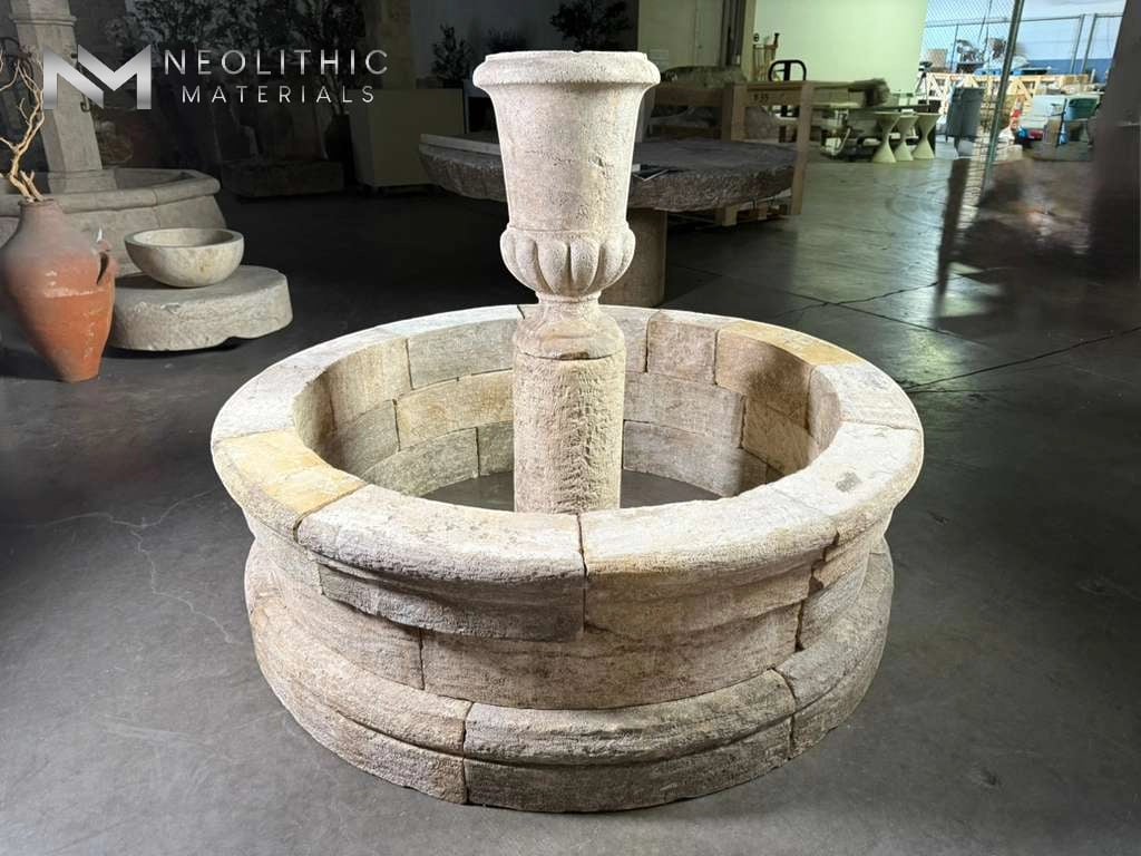 Reclaimed Limestone Fountain - Image 4