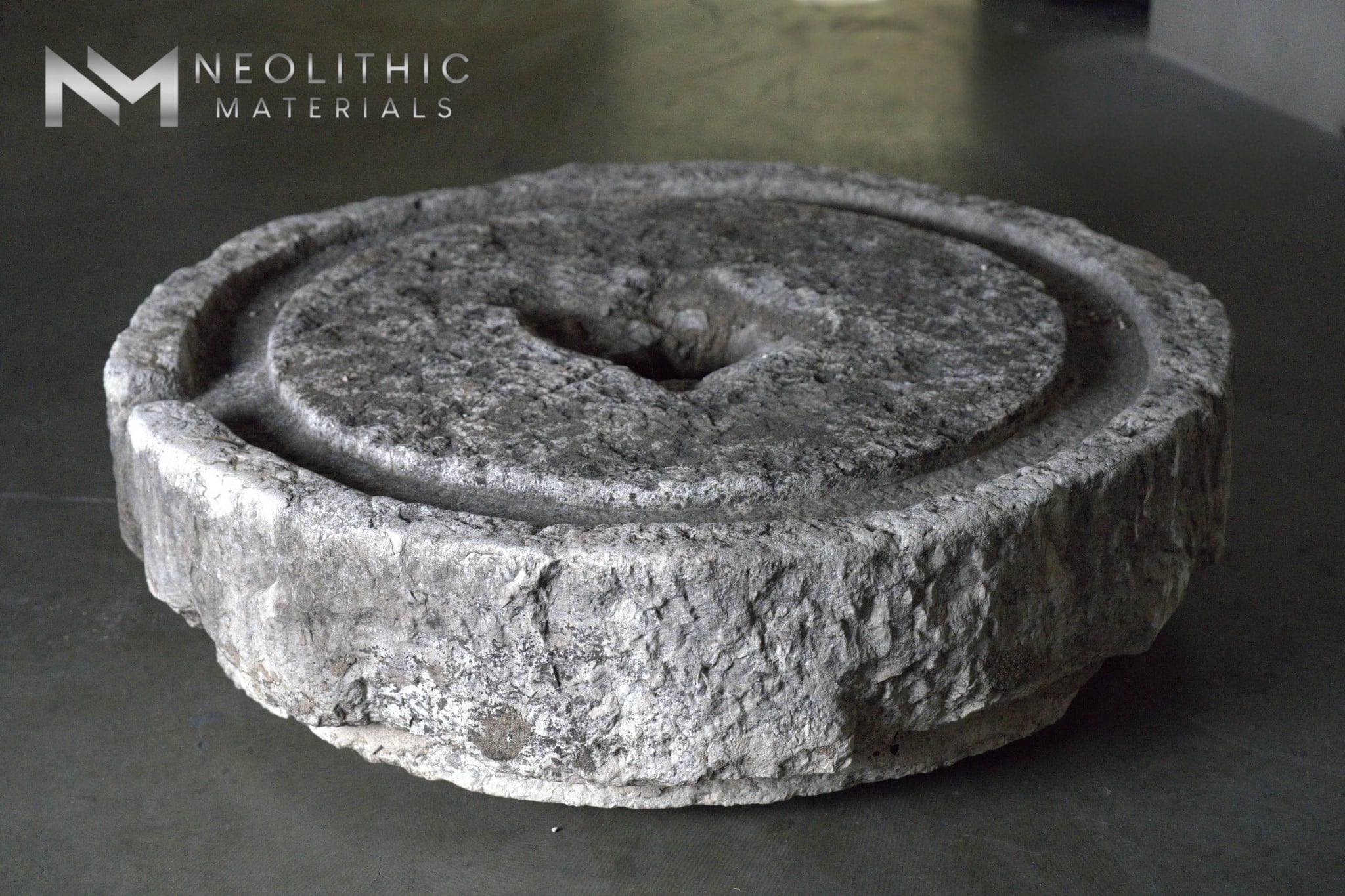 French Antique 18th Century Stone Mill