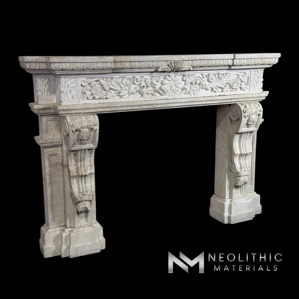 Limestone Mantel