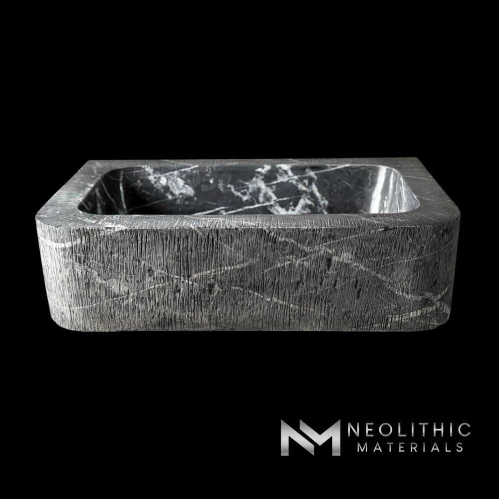 Antiqued Nero Marquina Sink