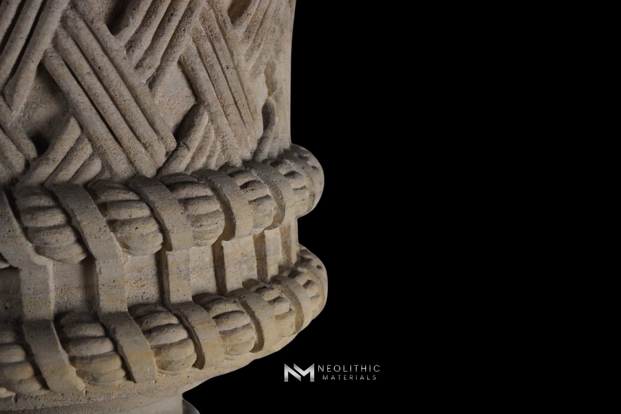 Limestone Urn on Pedestal - Image 5
