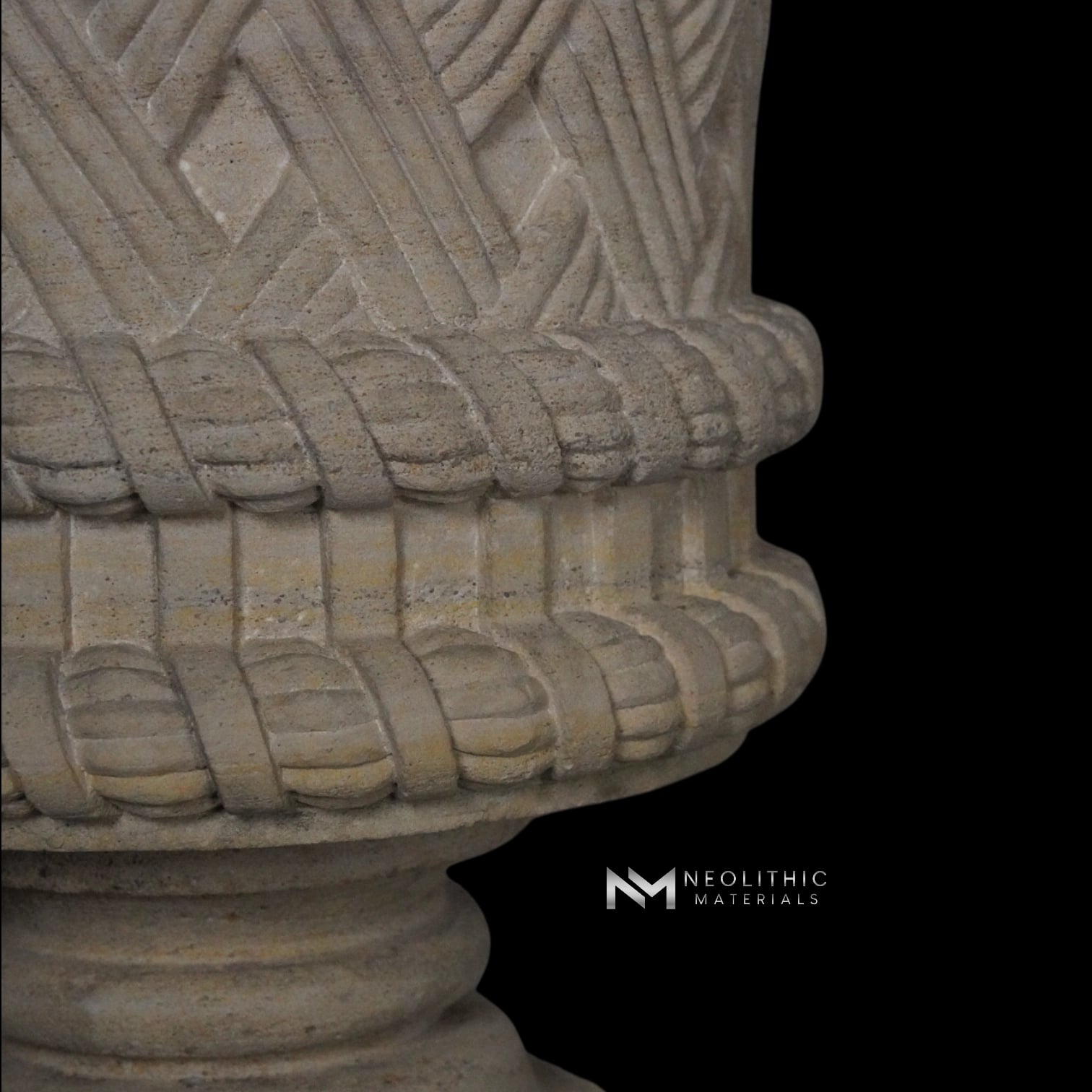 Limestone Urn on Pedestal - Image 8