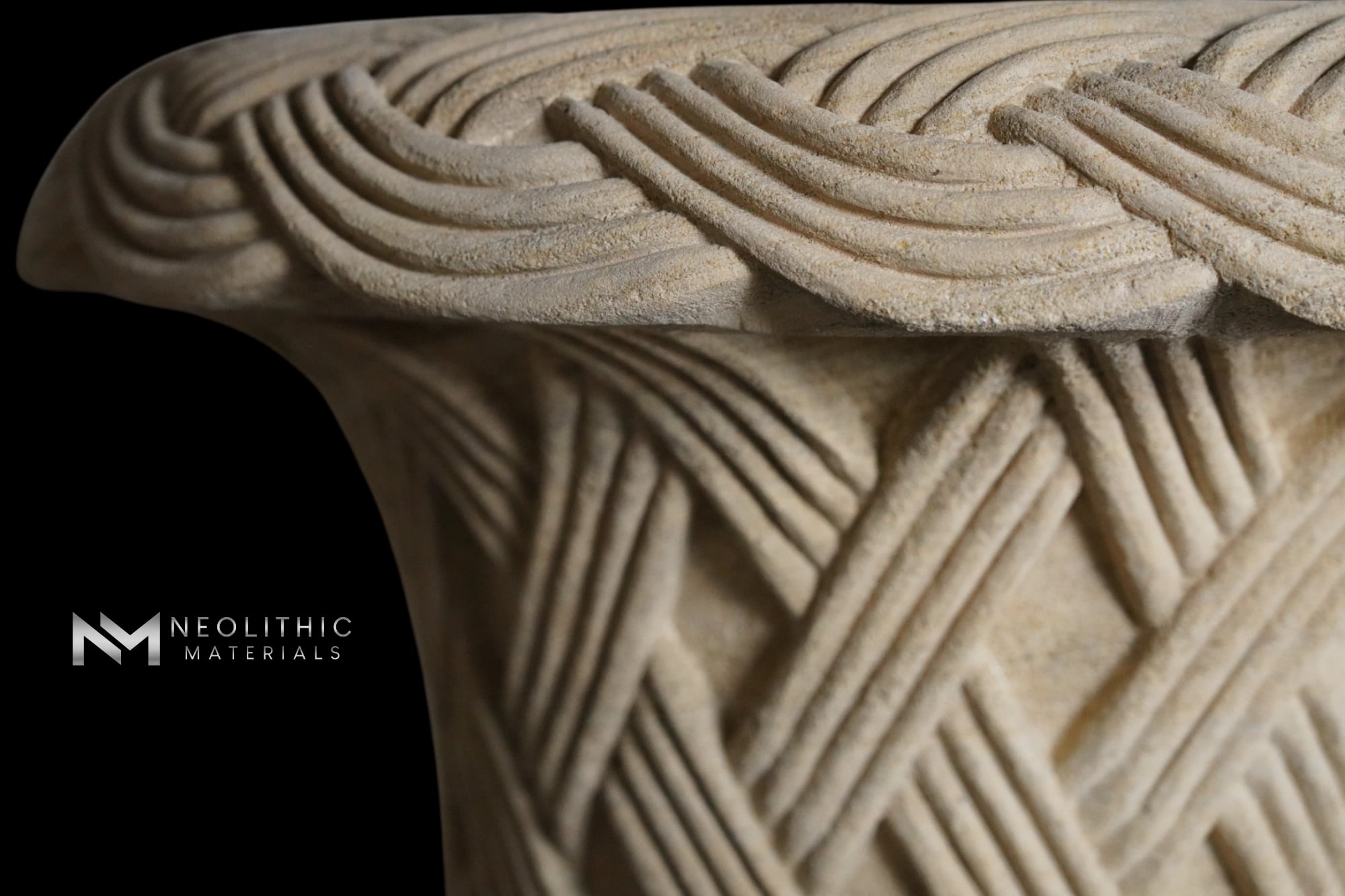 Limestone Urn on Pedestal - Image 9