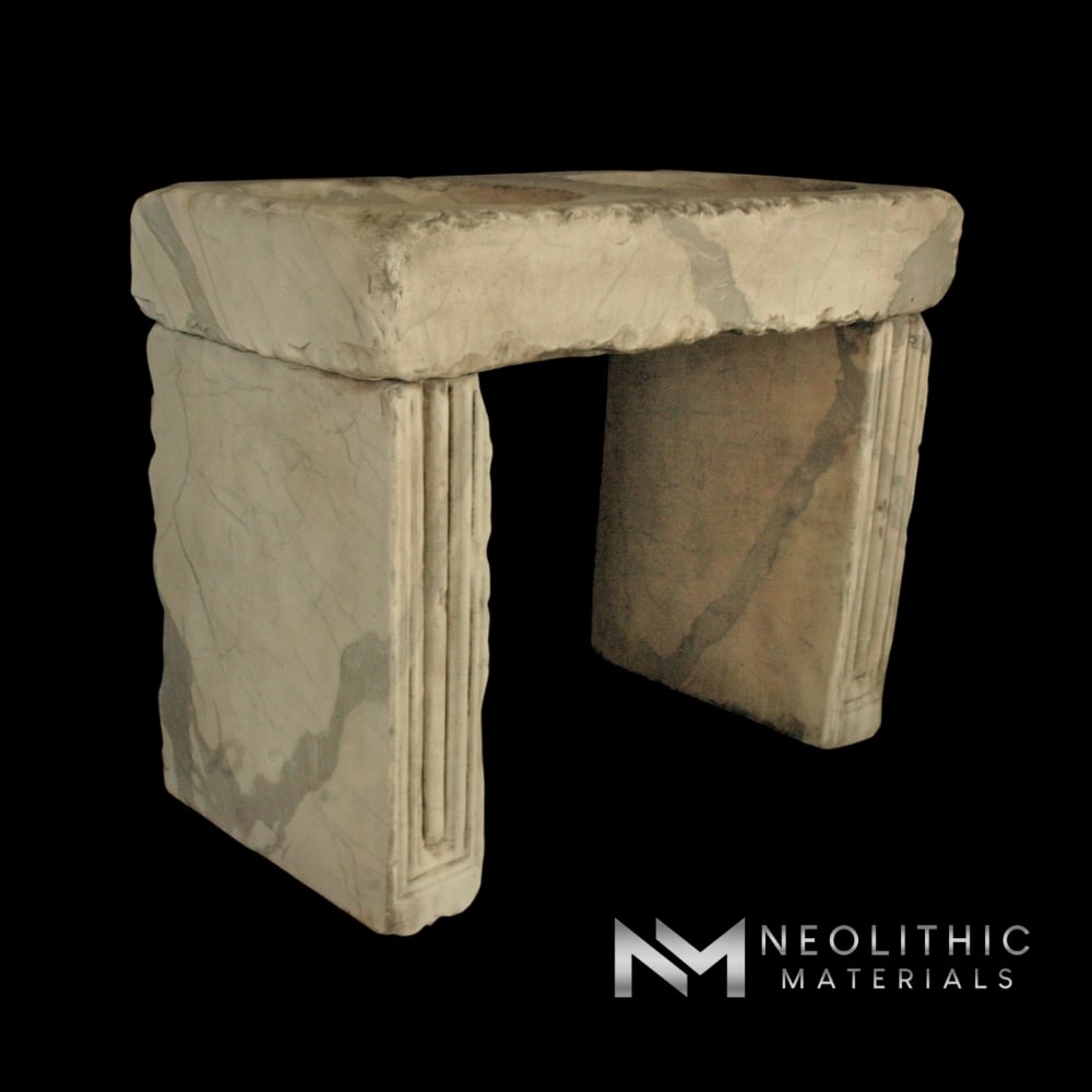 Antique Calcutta Marble Double Sink