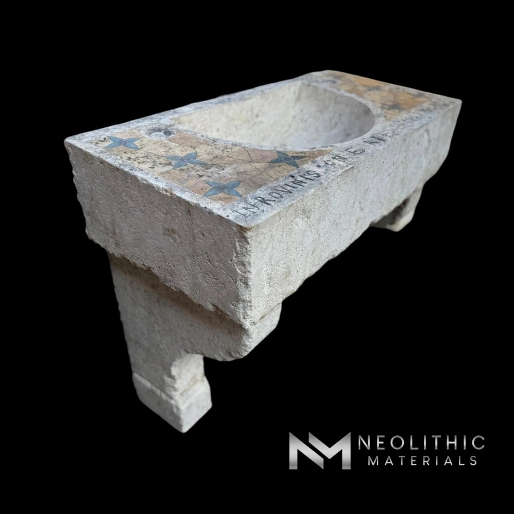Limestone Inlaid Sink