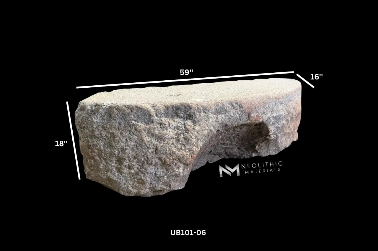 Antique Granite Bench - Image 7
