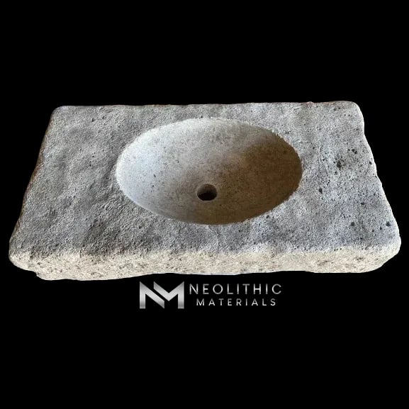 Antique Limestone Sink - Image 1