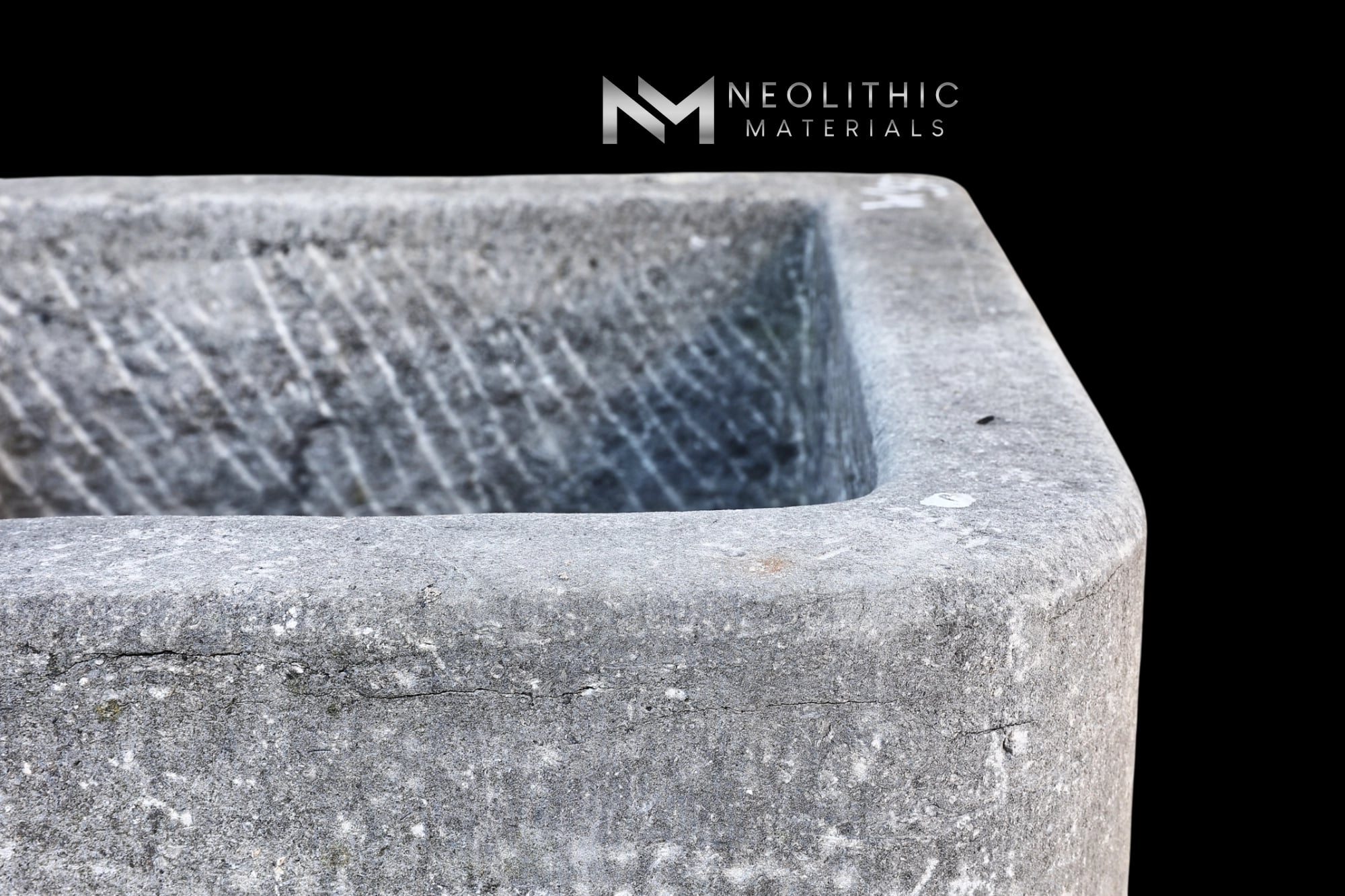 Antique Belgian Bluestone Trough Sink - Image 5