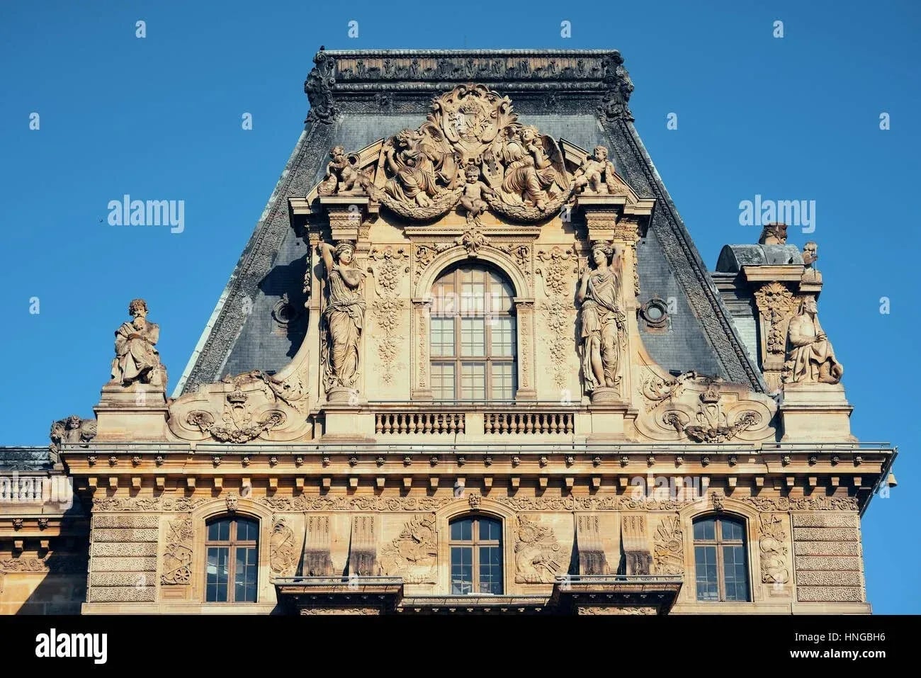 Louvre Museum Closeup